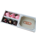 6pcs Black & Pink Delight Chocolate Strawberries Gift Box